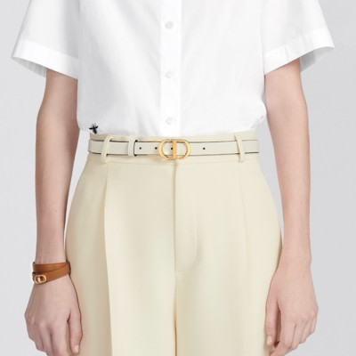 디올 여성 몽테뉴 벨트 - Dior Womens White Belts - be03x