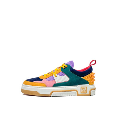 크리스찬 루부탱 남성 그린 스니커즈 - Christian Loubutin Mens Green Sneakers - cls02x