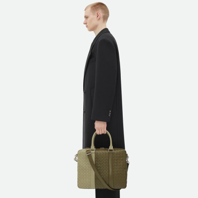 보테가 베네타 남성 인트레치아토 라지 브리프케이스 - Bottega veneta Mens Intrecciato Large Briefcase - bvb01x