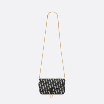 디올 여성 오블리크 체인백 - Dior Womens Oblique Saddle Bag - dib329x