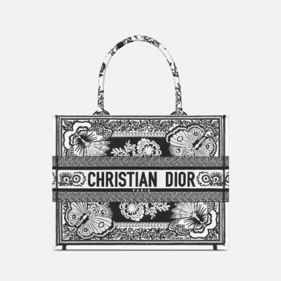 디올 여성 블랙 북토트 - Dior Womens Black Book Tote - dib511x