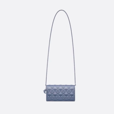 디올 여성 블루 체인백 - Dior Womens Blue Saddle Bag - dib547x