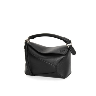 로에베 여성 스몰 블랙 퍼즐백 - Loewe Womens Black Puzzle Small Bag - lob930x