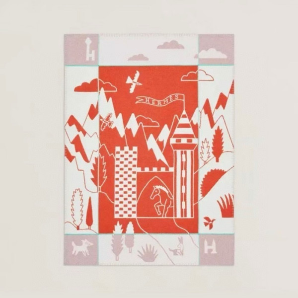 에르메스 겨울 오렌지 담요 - Hermes Orange Blanket - acc1779x