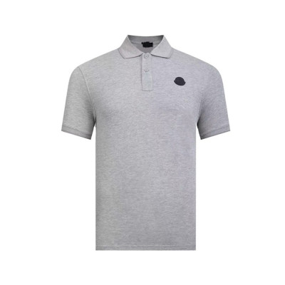 몽클레어 남성 그레이 폴로 반팔티 - Moncler Mens Gray Tshirts - moc196x