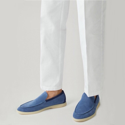 로로피아나 남성 블루 로퍼 - Loro Piana Mens Summer Walk Loafer - lps720x