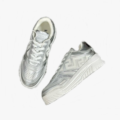 베르사체 남성 실버 스니커즈 - Versace Mens Silver Sneakers - ves804x