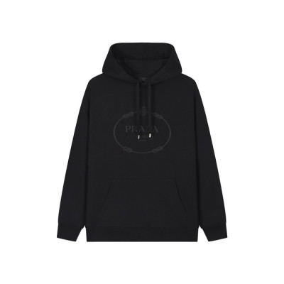 프라다 남성 캐쥬얼 후드티 - Prada Mens Black Hoodie - prc1910x