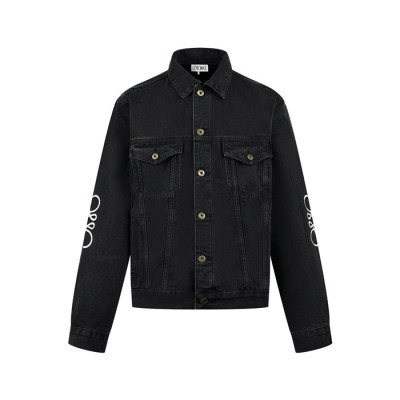 로에베 남성 블랙 재킷 - Loewe Mens Black Jackets - loc2098x