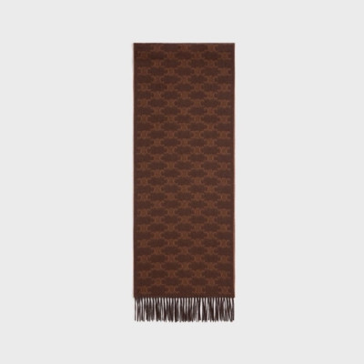 셀린느 남/녀 브라운 머플러 - Celine Unisex Brown Muffler - acc2339x