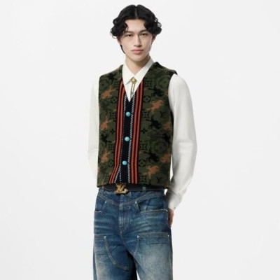 루이비통 남성 브이넥 베스트 - Louis vuitton Mens V-neck Vest - lvc2963x