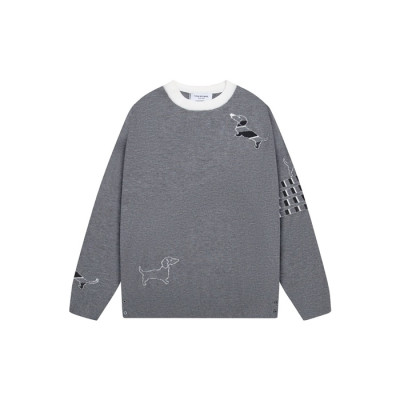 톰브라운 남성 라운드 니트 - Thom Browne Mens Round Knitwear - thc3025x