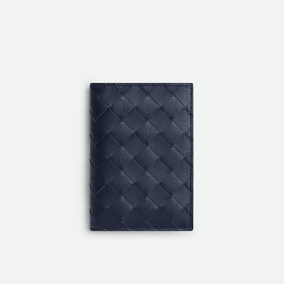보테가베네타 남성 인트레치아토 여권지갑 - Bottega Veneta Mens Navy Passport Wallet - bvw232x