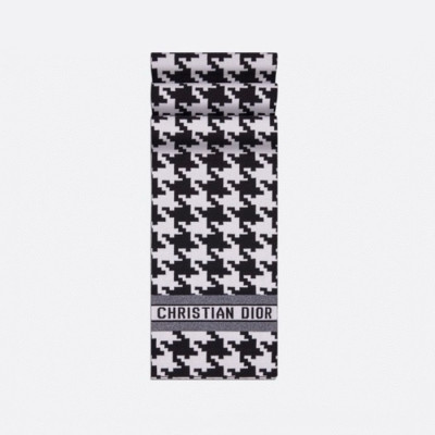 디올 남성 블랙 머플러 - Dior Mens Black Muffler - acc2397x