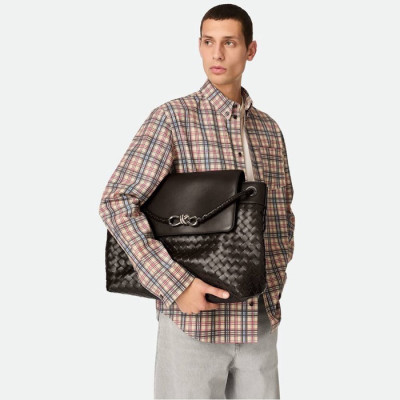 보테가베네타 남성 라지 안디아모 메신저 백 - Bottega veneta Mens Large Andiamo Messenger Bag - bvb4924x