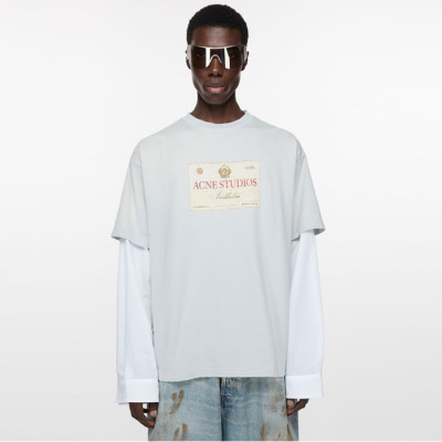 아크네 남성 크루넥 긴팔티 - Acne Mens Round Tshirt - anc5175x