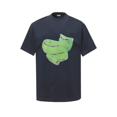 로에베 남성 라운드 반팔티 - Loewe Mens Round Tshirt - loc5228x