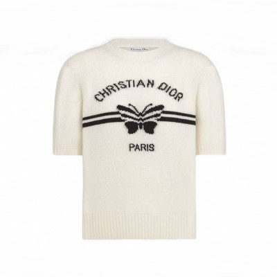 디올 여성 라운드 티셔츠 - Dior Womens Round Tshirt - dic5259x