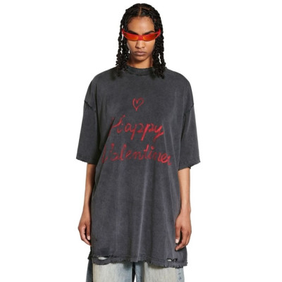 발렌시아가 남성 라운드 반팔 티셔츠 - Balenciaga Mens Round Tshirt - bac5297x