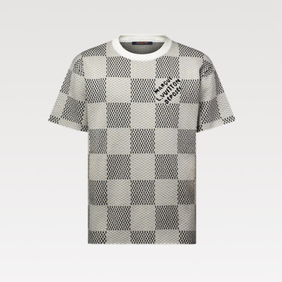 루이비통 남성 라운드 반팔 티셔츠 - Louis vuitton Mens Round Tshirt - lvc5443x