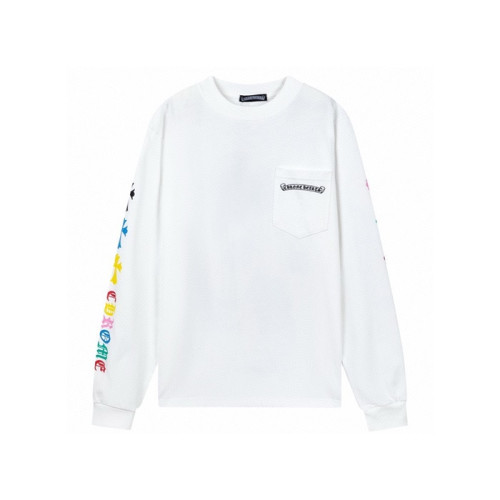 크롬하츠 남성 라운드 긴팔티 - Chrome Hearts Mens Round Tshirt - chc5546x
