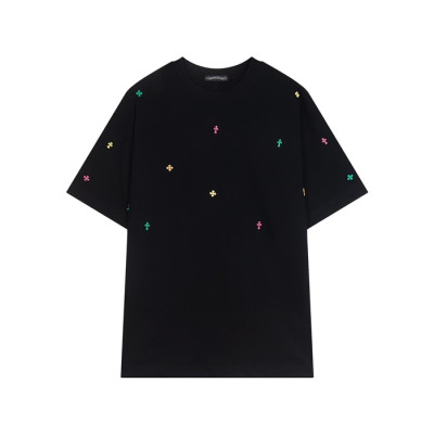 크롬하츠 남성 라운드 반팔티 - Chrom Hearts Mens Round Tshirt - chc5621x