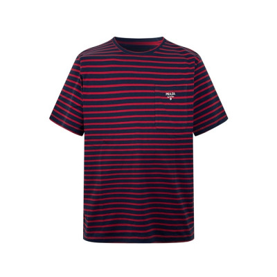 프라다 남성 라운드 반팔티 - Prada Mens Round Tshirt - prc5677x