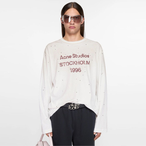 아크네 남/녀 라운드 긴팔티 - Acne Unisex Round Tshirt - anc5688x