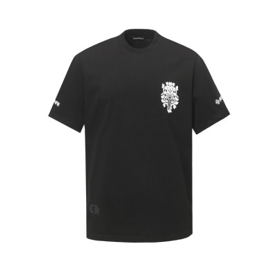 크롬하츠 남성 라운드 반팔티 - Chrom Hearts Mens Round Tshirt - chc5763x
