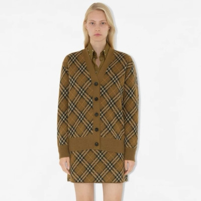 버버리 여성 브이넥 가디건 - Burberry Womens V-neck Cardigan - buc5815x