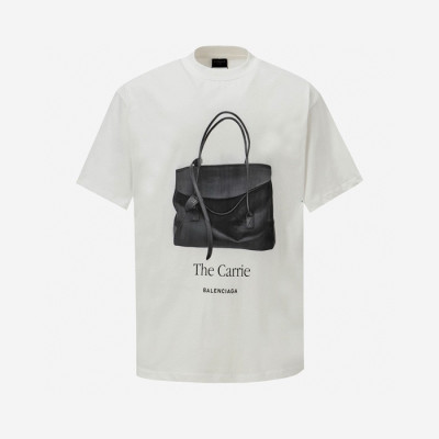 발렌시아가 남성 라운드 반팔 티셔츠 - Balenciaga Mens Round Tshirt - bac5817x