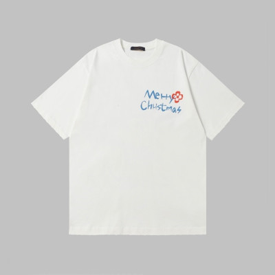 루이비통 남성 라운드 반팔 티셔츠 - Louis vuitton Mens Round Tshirt - lvc5937x