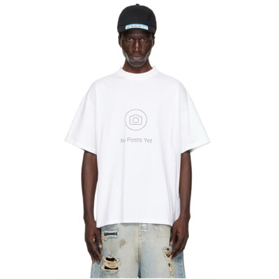 베트멍 남/녀 라운드 반팔 티셔츠 - Vetements Unisex Oversize Tshirt - vec5965x