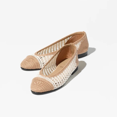 샤넬 여성 메리제인 플랫 슈즈 - Chanel Womens Ballerina Shoes - chs5601x