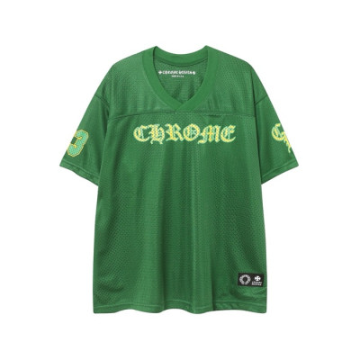 크롬하츠 남성 브이넥 반팔티 - Chrom Hearts Mens V-neck Tshirt - chc6062x