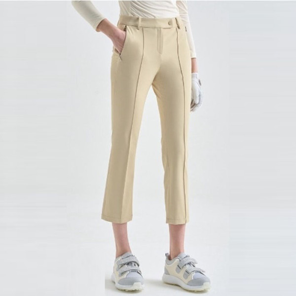 [LANVIN BLANC] 랑방블랑 여성 크롭 스트레이트 팬츠 - gol1624x