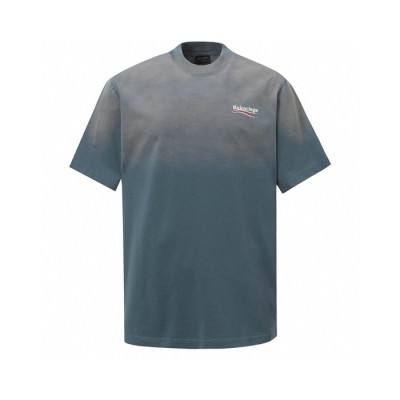 발렌시아가 남성 라운드 반팔 티셔츠 - Balenciaga Mens Round Tshirt - bac6545x