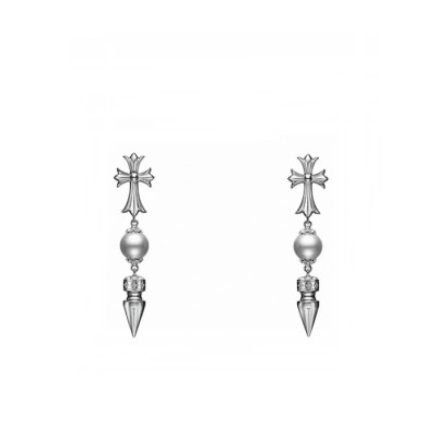 크롬하츠 여성 골드 귀걸이 - Chrome Hearts Womens Gold Earrings - acc5758x