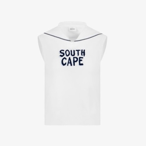 [SOUTHCAPE] 사우스케이프 여성 세일러 카라 니트 베스트 - gol1675x