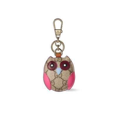 구찌 남/녀 GG 엠블럼 캔버스 올빼미 백 참 키체인 - Gucci Unisex Emblem Canvas Key Ring - acc5770x