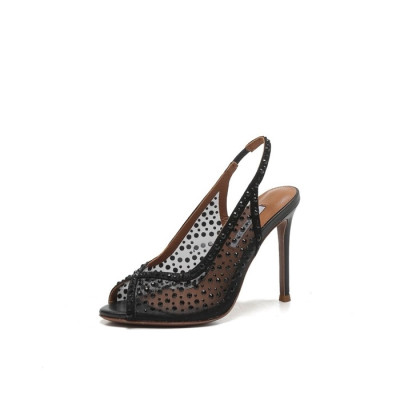 아쿠아주라 여성 크리스탈 슬링백 - Aquazzura Womens Crystal Slingback - aqs5810x