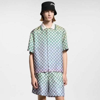 루이비통 남성 반팔 셔츠 - Louis vuitton Mens Polo Shirts - lvc6948x