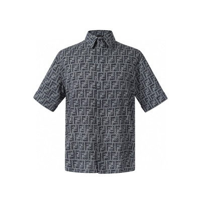 펜디 남성 FF 반팔 셔츠 - Fendi Mens FF Shirts - fec6953x