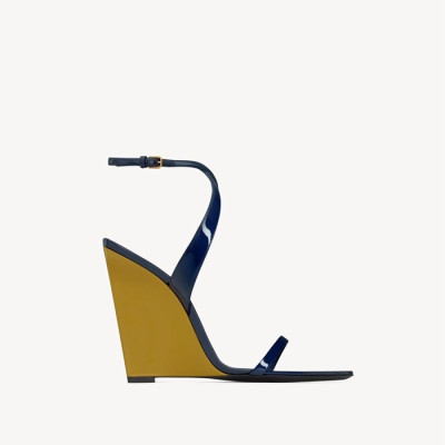 입생로랑 여성 페이던트 Salomé 웨지 - Saint Laurent Womens Patent Leather Salomé Wedge - yss6021x