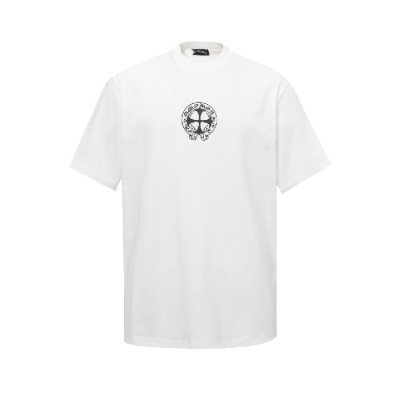 크롬하츠 남성 라운드 반팔티 - Chrom Hearts Mens Round Tshirt - chc7185x