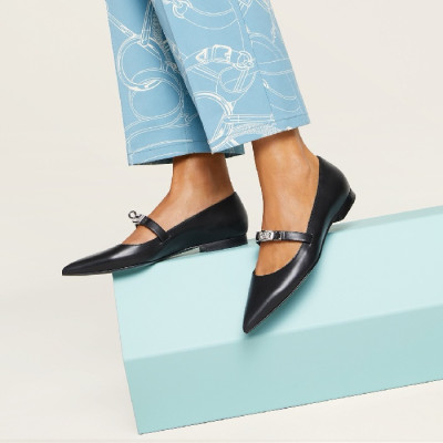 에르메스 여성 키아라 발레리나 플랫 슈즈 - Hermes Womens Kiara Flat Shoes - hes6082x