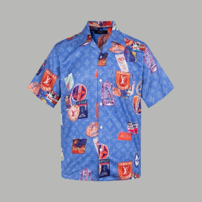 루이비통 남성 반팔 셔츠 - Louis vuitton Mens Polo Shirts - lvc7389x
