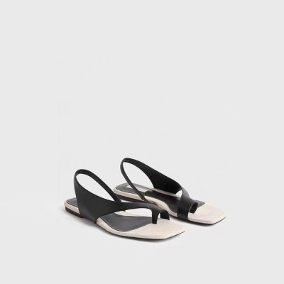 토템 여성 레더 텅 샌들 - Toteme Womens Leather thong sandals Sandals - tos6259x