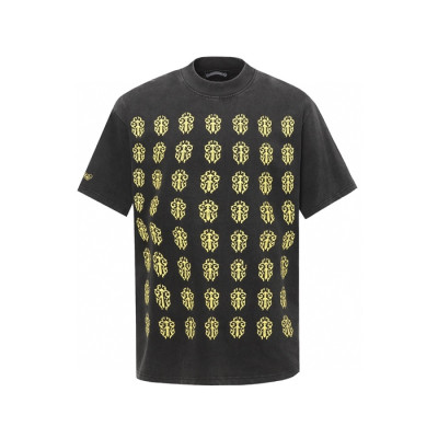 크롬하츠 남성 라운드 반팔티 - Chrom Hearts Mens Round Tshirt - chc7514x