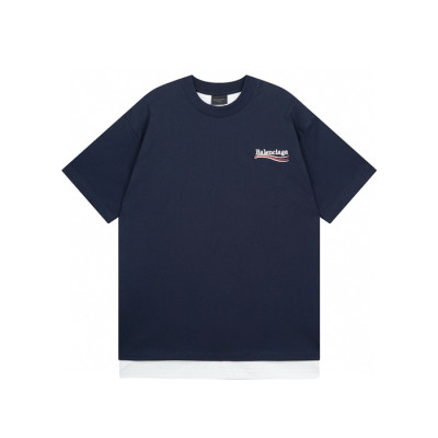 발렌시아가 남성 라운드 반팔 티셔츠 - Balenciaga Mens Round Tshirt - bac7545x